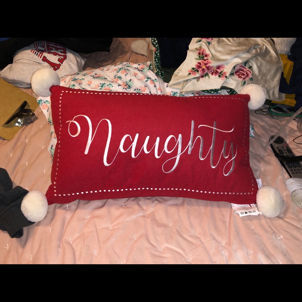 Two sided Christmas decor pillow